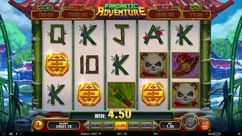 Pandastic Adventure slot screenshot 4