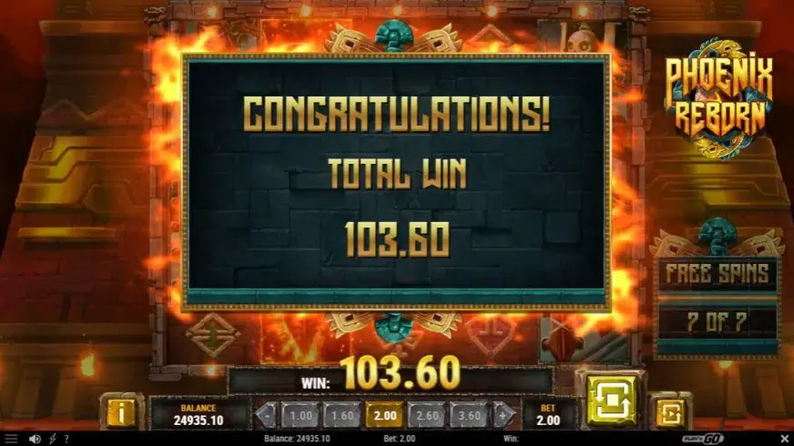 Phoenix Reborn slot screenshot 6