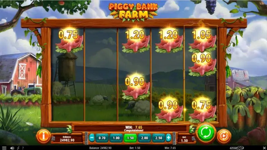 Piggy Bank Farm slot screenshot 