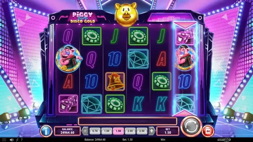 Piggy Blitz Disco Gold slot screenshot 4
