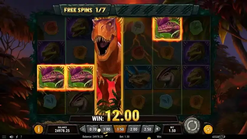Raging Rex 3 slot screenshot 4