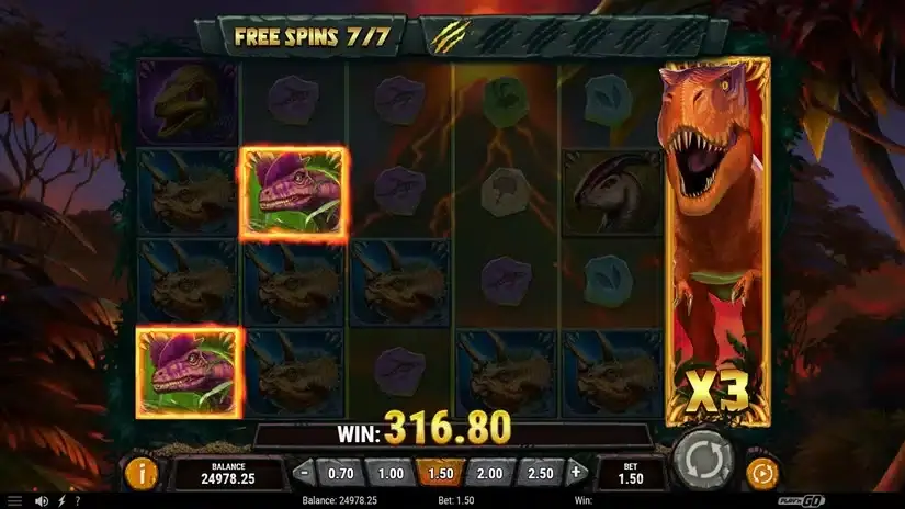 Raging Rex 3 slot screenshot 7