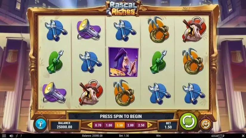 Rascal Riches slot screenshot 