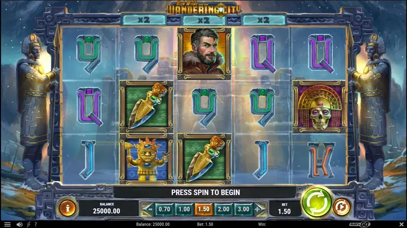 Rich Wilde and the Wandering City slot screenshot 