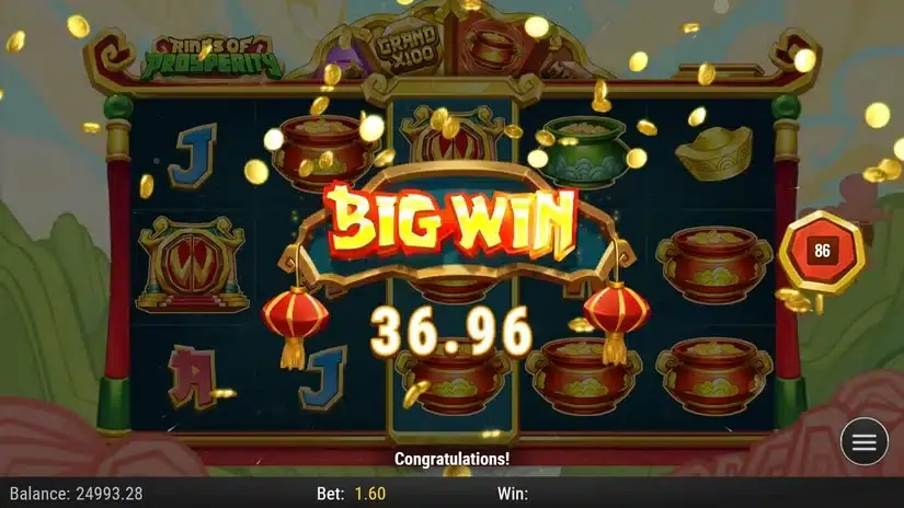 Rings of Prosperity slot screenshot 4