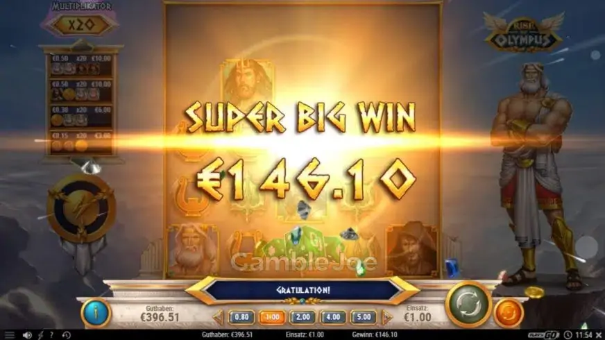 Rise Of Olympus slot screenshot