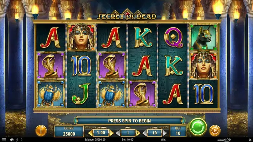 Secret of Dead slot screenshot