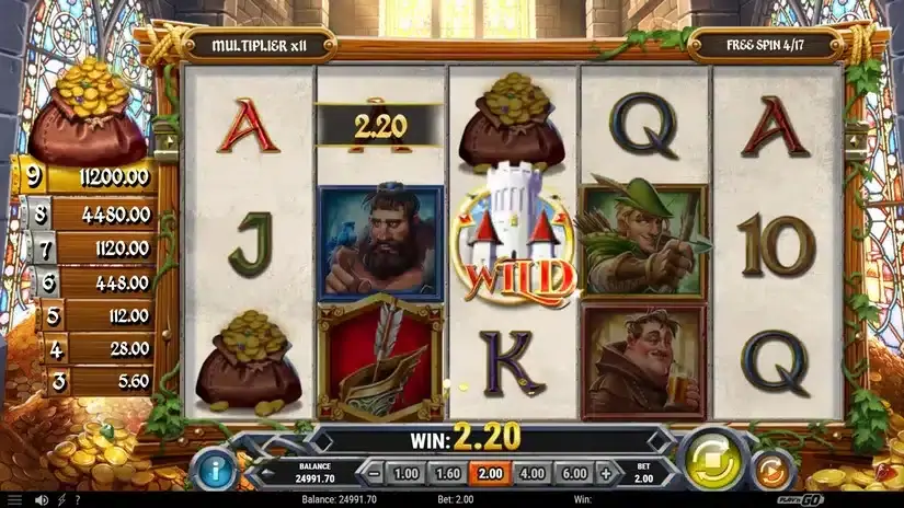 Sherwood Gold slot screenshot 7