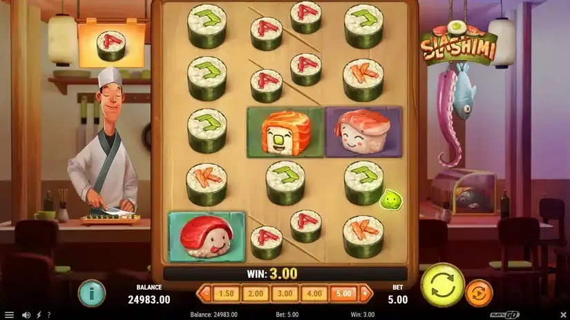 Slashimi slot screenshot 2