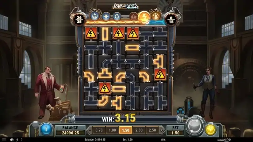 Spark of Genius slot screenshot 