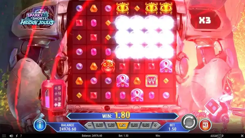 Sparky and Shortz Hidden Joules slot screenshot 