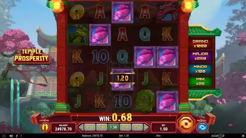 Temple of Prosperity slot screenshot 3