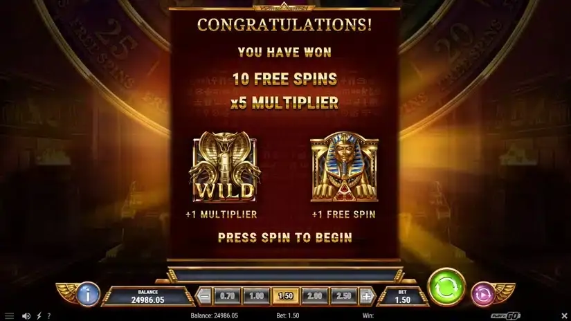 Tomb of Gold slot screenshot 4