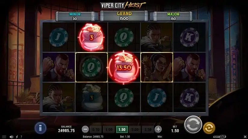 Viper City Heist slot screenshot 2