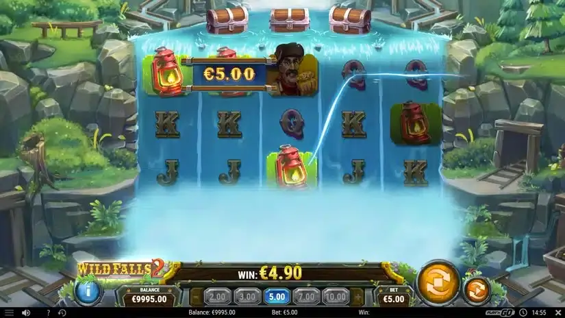 Wild Falls 2 slot screenshot 2