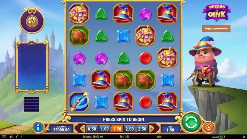 Wizard of Oink slot screenshot 