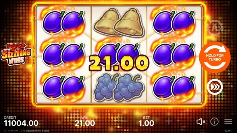 777 Sizzling Wins: 5 Lines slot screenshot 3