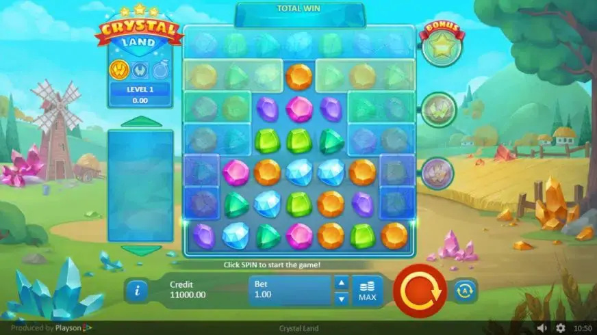 Crystal Land slot screenshot 