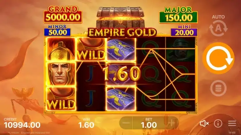 Empire Gold: Hold and Win slot screenshot 2
