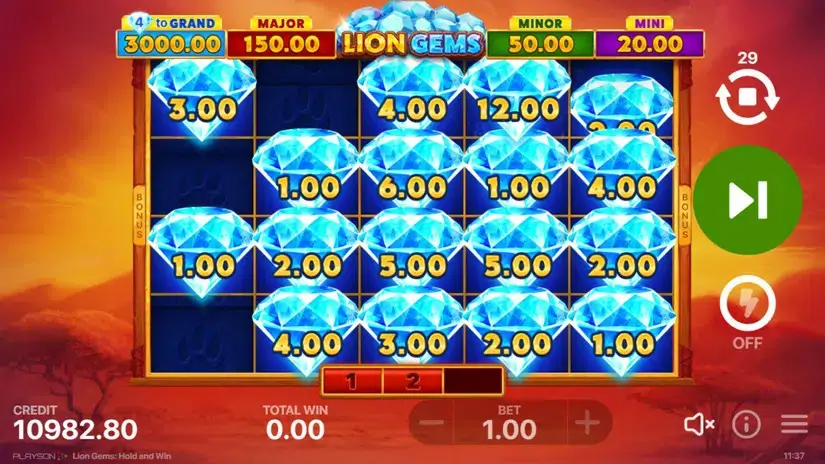 Lion Gems: Hold and Win slot screenshot 6