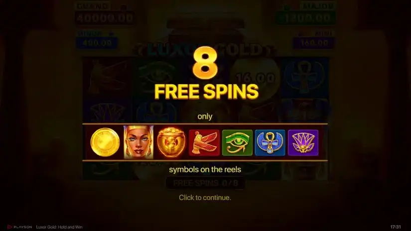 Luxor Gold: Hold and Win slot screenshot 4