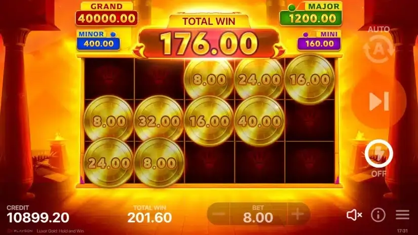 Luxor Gold: Hold and Win slot screenshot 8