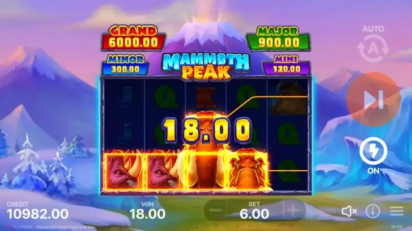 Mammoth Peak: Hold and Win slot screenshot 3