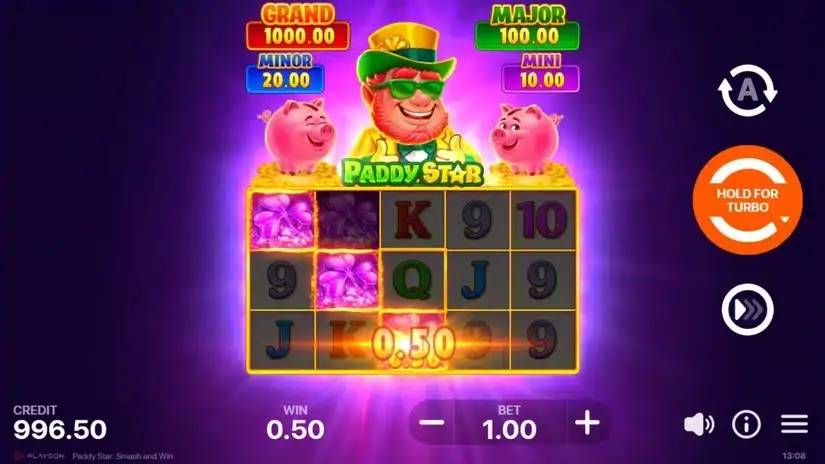 Paddy Star: Smash and Win slot screenshot 2