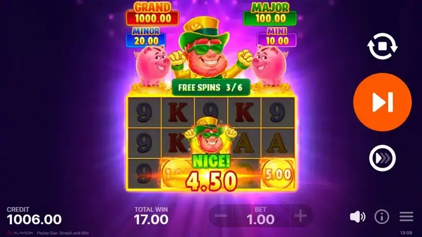 Paddy Star: Smash and Win slot screenshot 