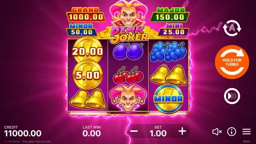 Pink Joker: Hold and Win slot screenshot 1