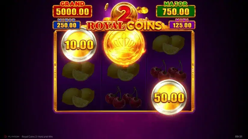 Royal Coins 2: Hold and Win slot screenshot 2