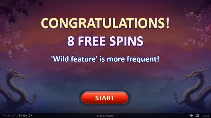 Sakura Dragon slot screenshot 4