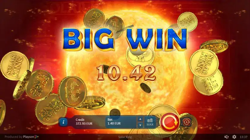 Solar King slot screenshot 