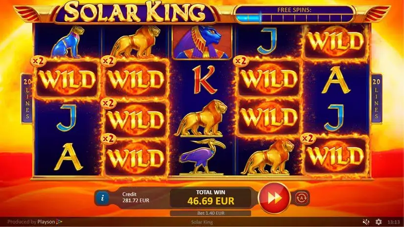 Solar King slot screenshot 3