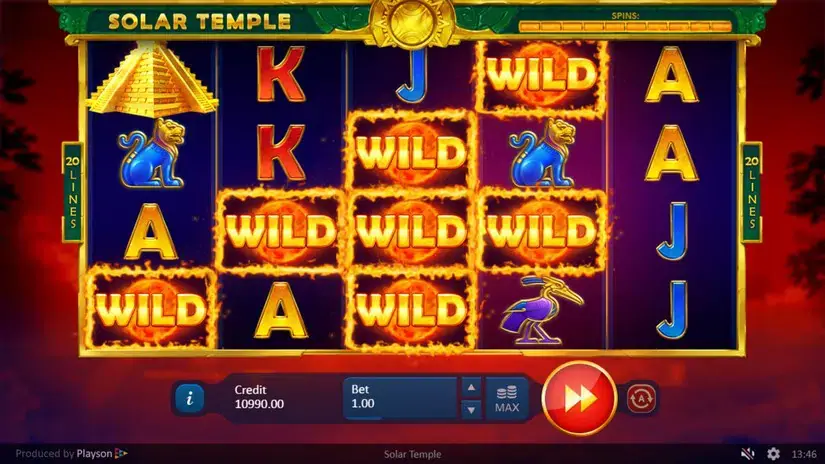 Solar Temple slot screenshot 3