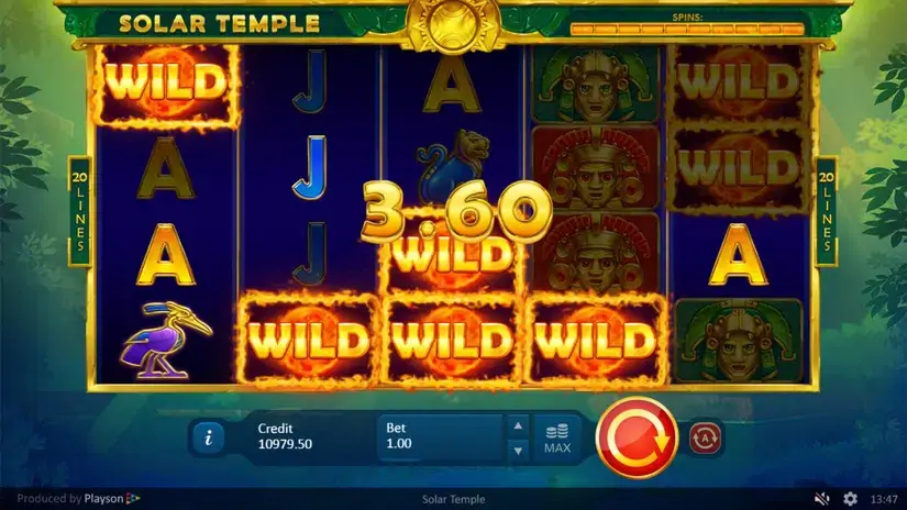 Solar Temple slot screenshot 