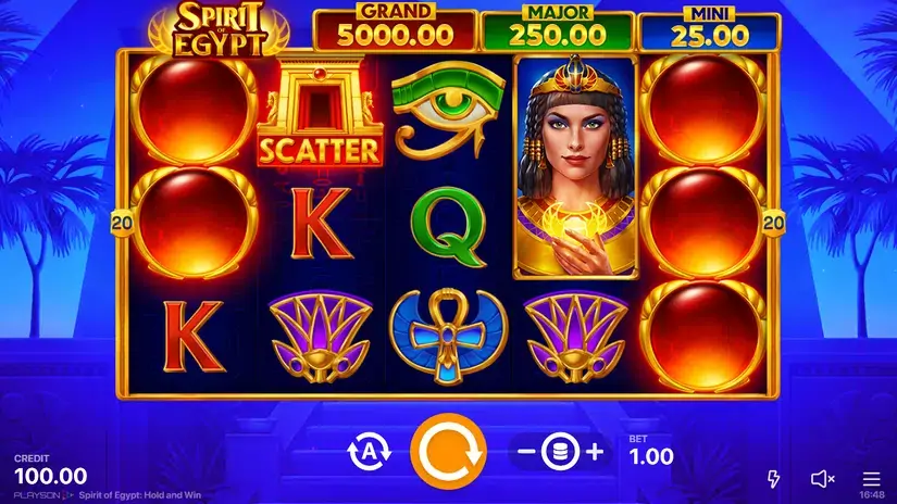 Spirit of Egypt: Hold and Win slot screenshot