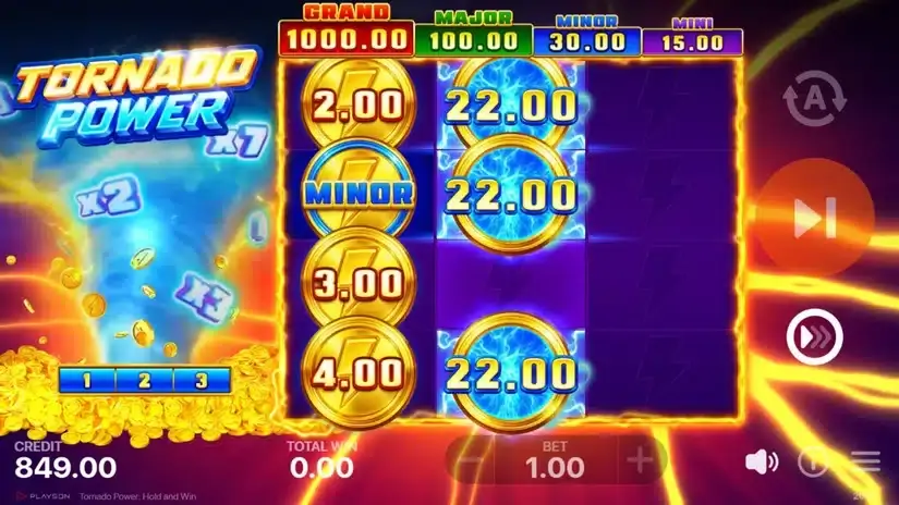 Tornado Power: Hold and Win slot screenshot 4