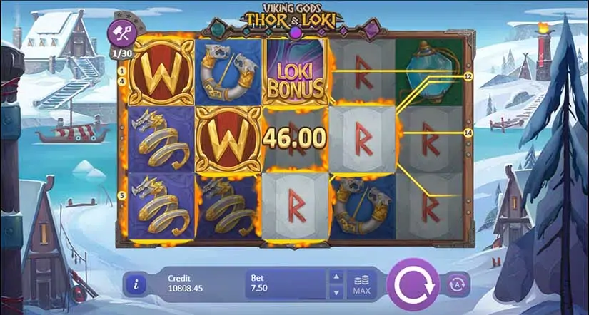 Viking Gods: Thor and Loki slot screenshot 3