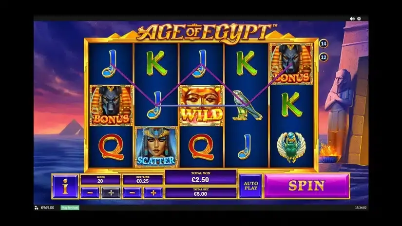 Age of Egypt slot screenshot 2