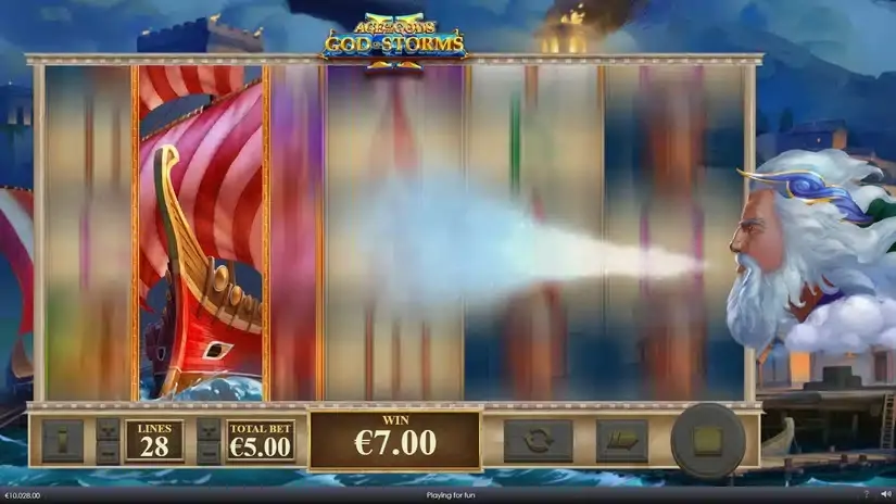 Age Of The Gods God Of Storms 2 slot screenshot 3