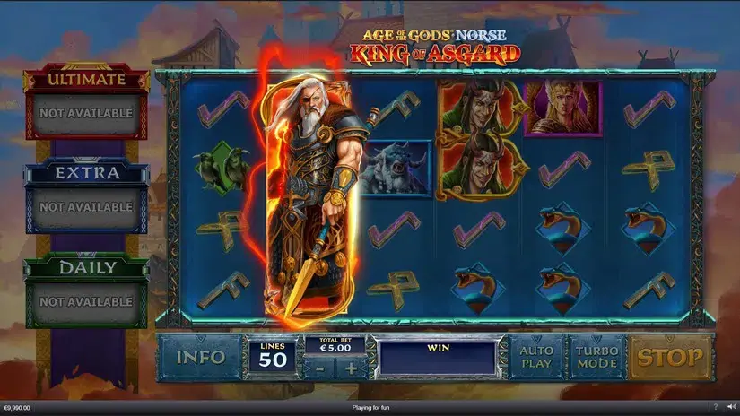 Age of the Gods Norse King of Asgard slot screenshot 3
