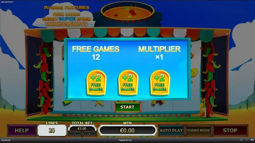Chili Eruption Thundershots slot screenshot 4