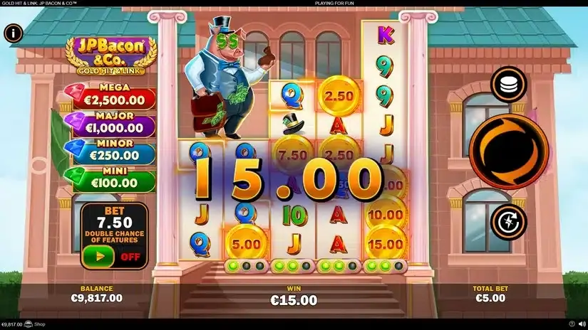 Gold Hit & Link: JP Bacon & Co slot screenshot 3