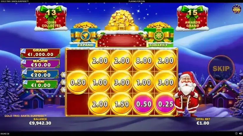 Gold Trio Santa Surprise slot screenshot 5