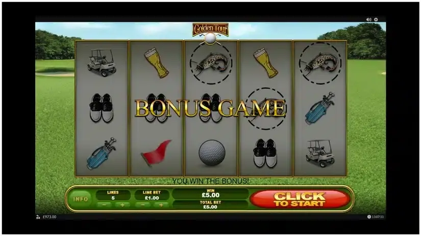 Golden Tour Slot – Free Demo, RTP, Features and slot screenshot 2