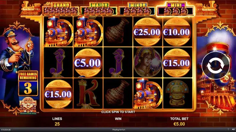 Grand Junction Enchanted Inca slot screenshot 4