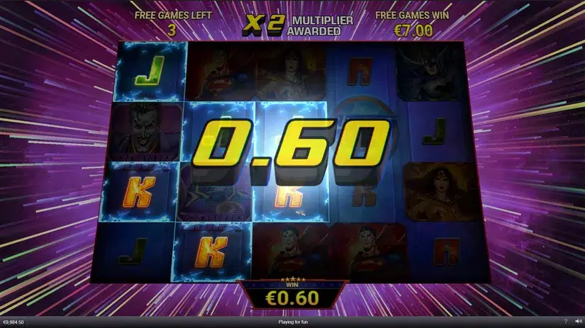 Justice League Comic slot screenshot 