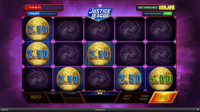 Justice League Comic slot screenshot 5