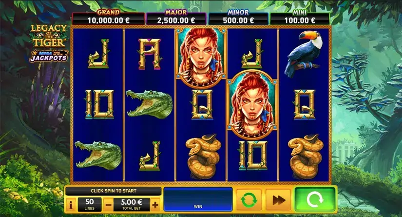 Legacy of the Tiger Mega Fire Blaze Jackpots slot screenshot 4
